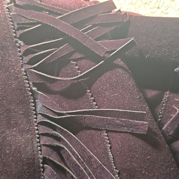 Vintage Brown Leather Fringe Jacket - Picture 9 of 9